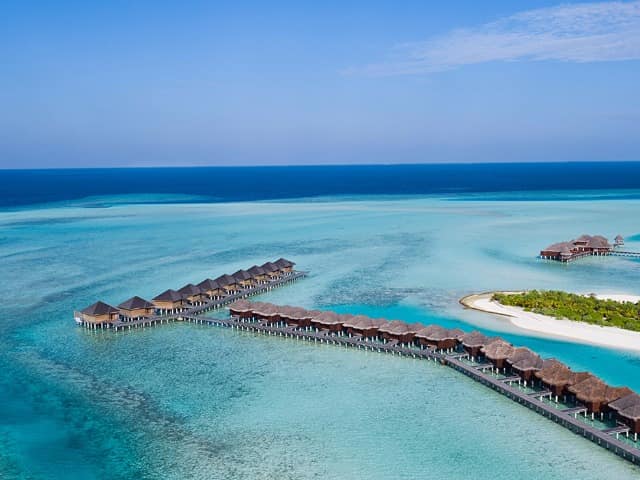 Vista aérea do Anantara Veli Maldives Resort